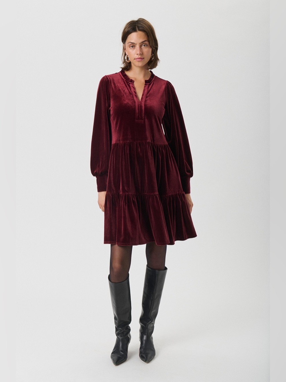 Part Two Copenhagen Viggase velour dress